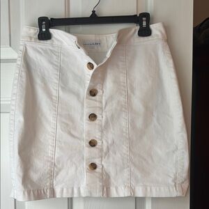 LOFT White Mini Skirt